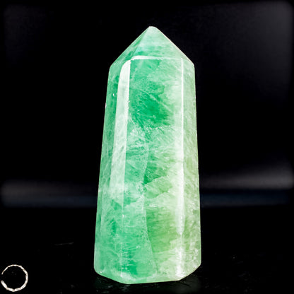 Natürlicher Grüner Fluorit-Kristall Obelisk - 312,45g