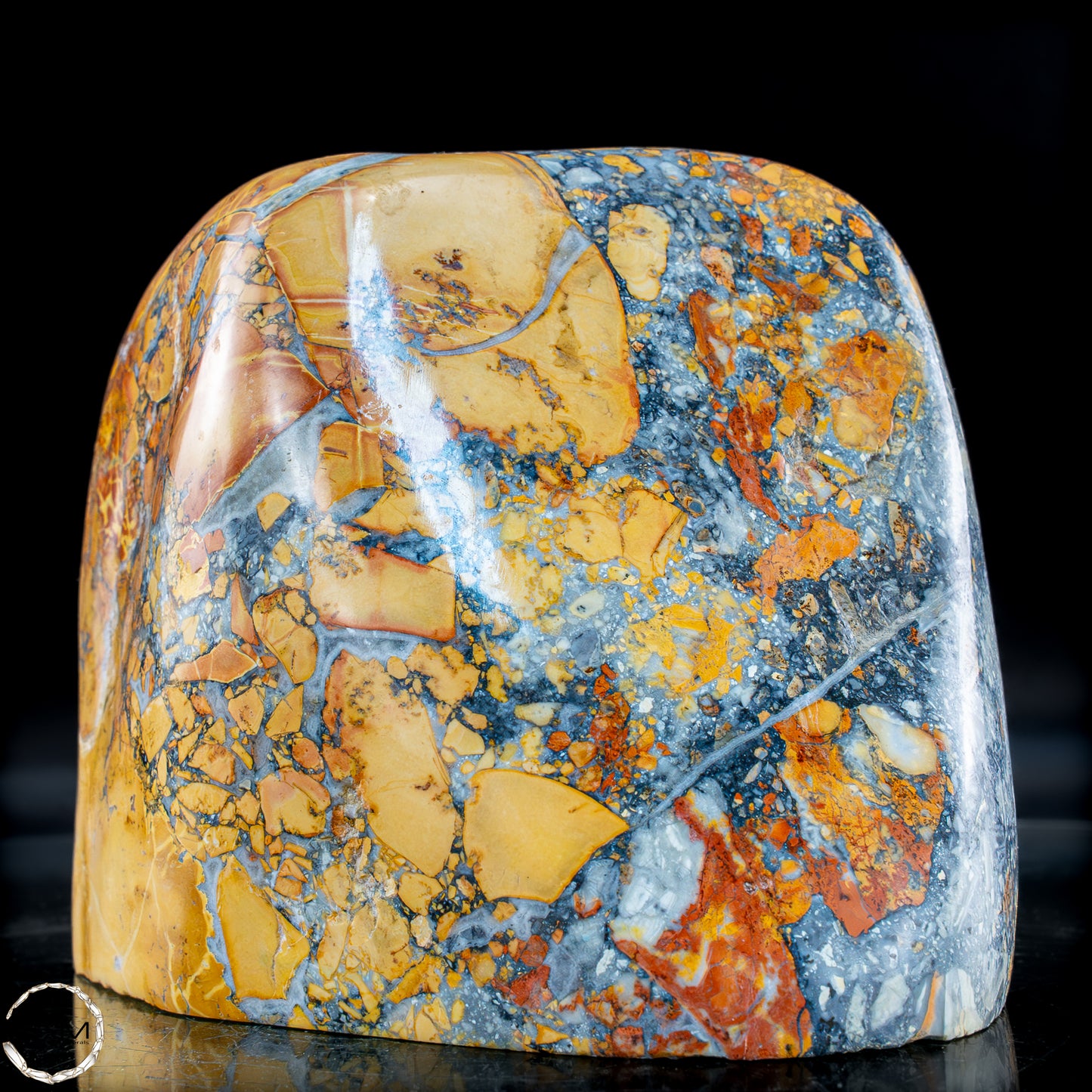 Natürliche Indonesische Picture Jasper-Kristall Freiform – 1502,64g