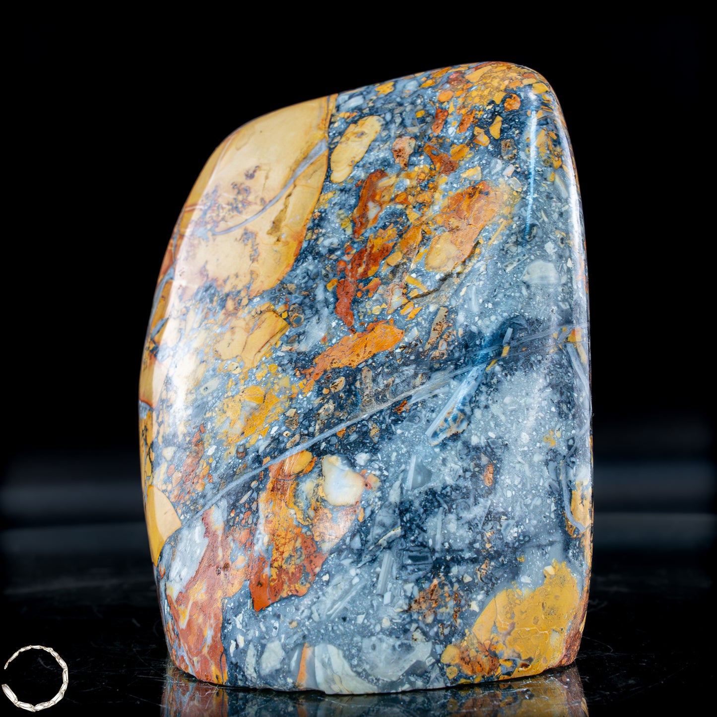 Natürliche Indonesische Picture Jasper-Kristall Freiform – 1502,64g