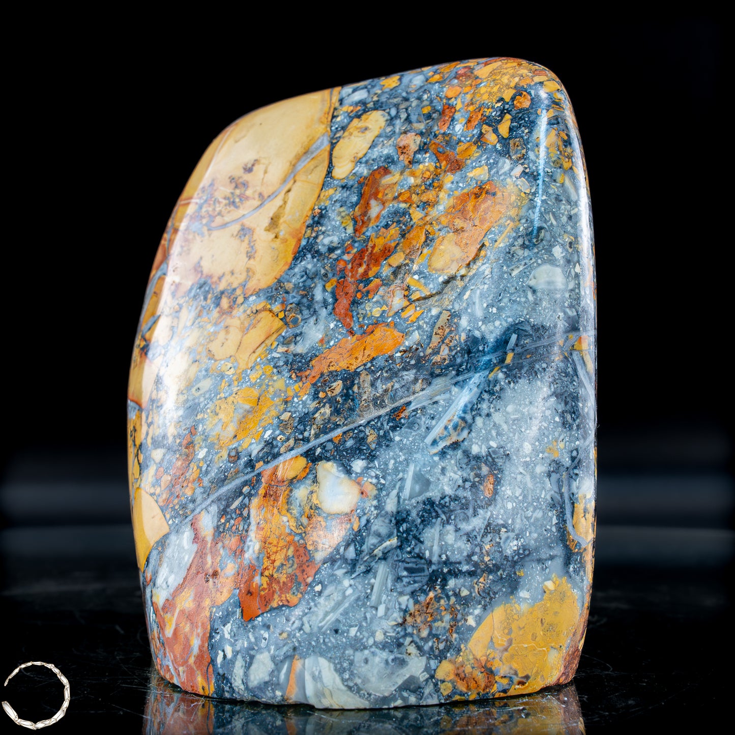 Natürliche Indonesische Picture Jasper-Kristall Freiform – 1502,64g