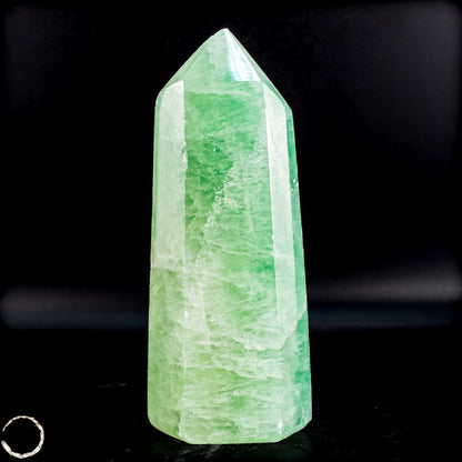 Natürlicher Grüner Fluorit-Kristall Obelisk - 312,45g