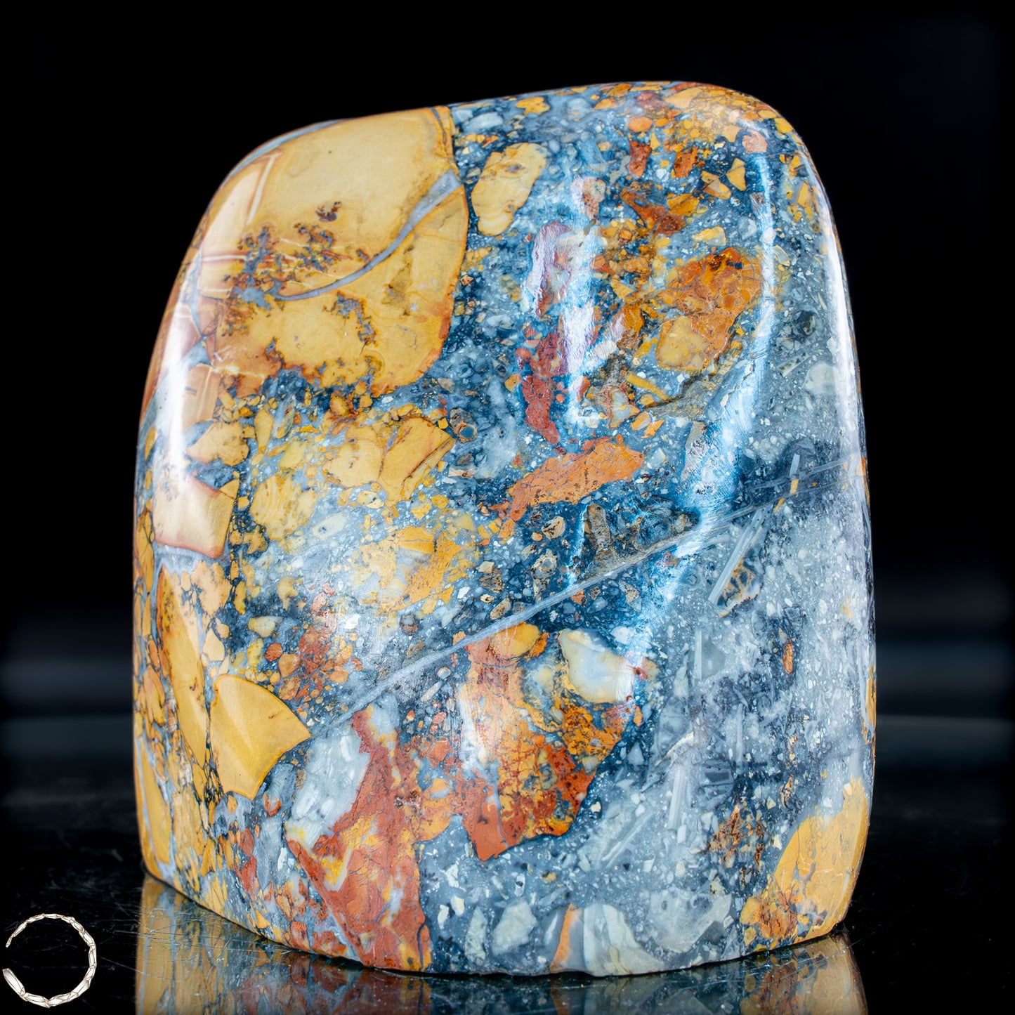 Natürliche Indonesische Picture Jasper-Kristall Freiform – 1502,64g