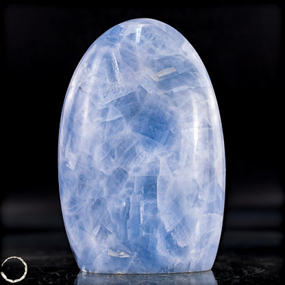 Natürliche Blaue Calcit-Kristall Freiform - 592,92g
