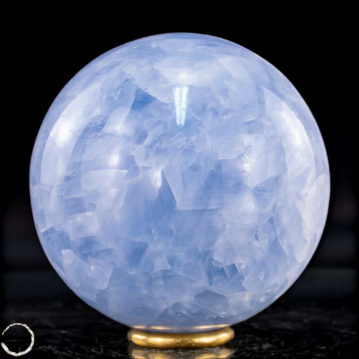 Natürliche Blaue Calcit-Kristall Kugel - 621,27g