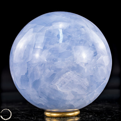 Natürliche Blaue Calcit-Kristall Kugel - 621,27g