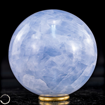 Natürliche Blaue Calcit-Kristall Kugel - 621,27g