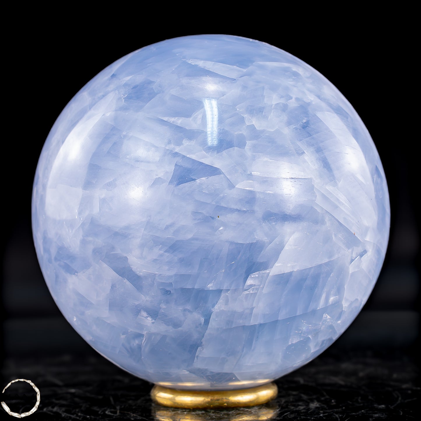 Natürliche Blaue Calcit-Kristall Kugel - 621,27g