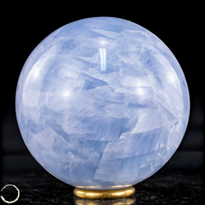Natürliche Blaue Calcit-Kristall Kugel - 621,27g