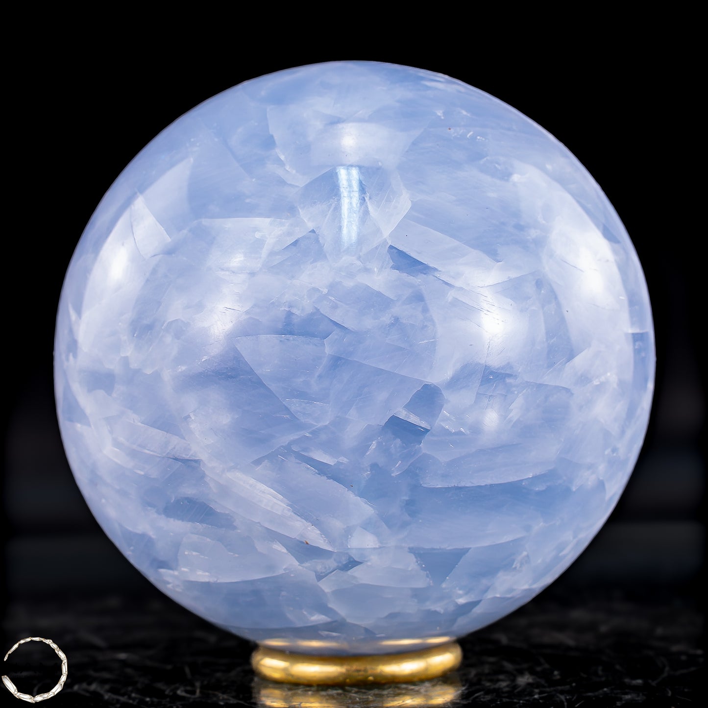 Natürliche Blaue Calcit-Kristall Kugel - 621,27g