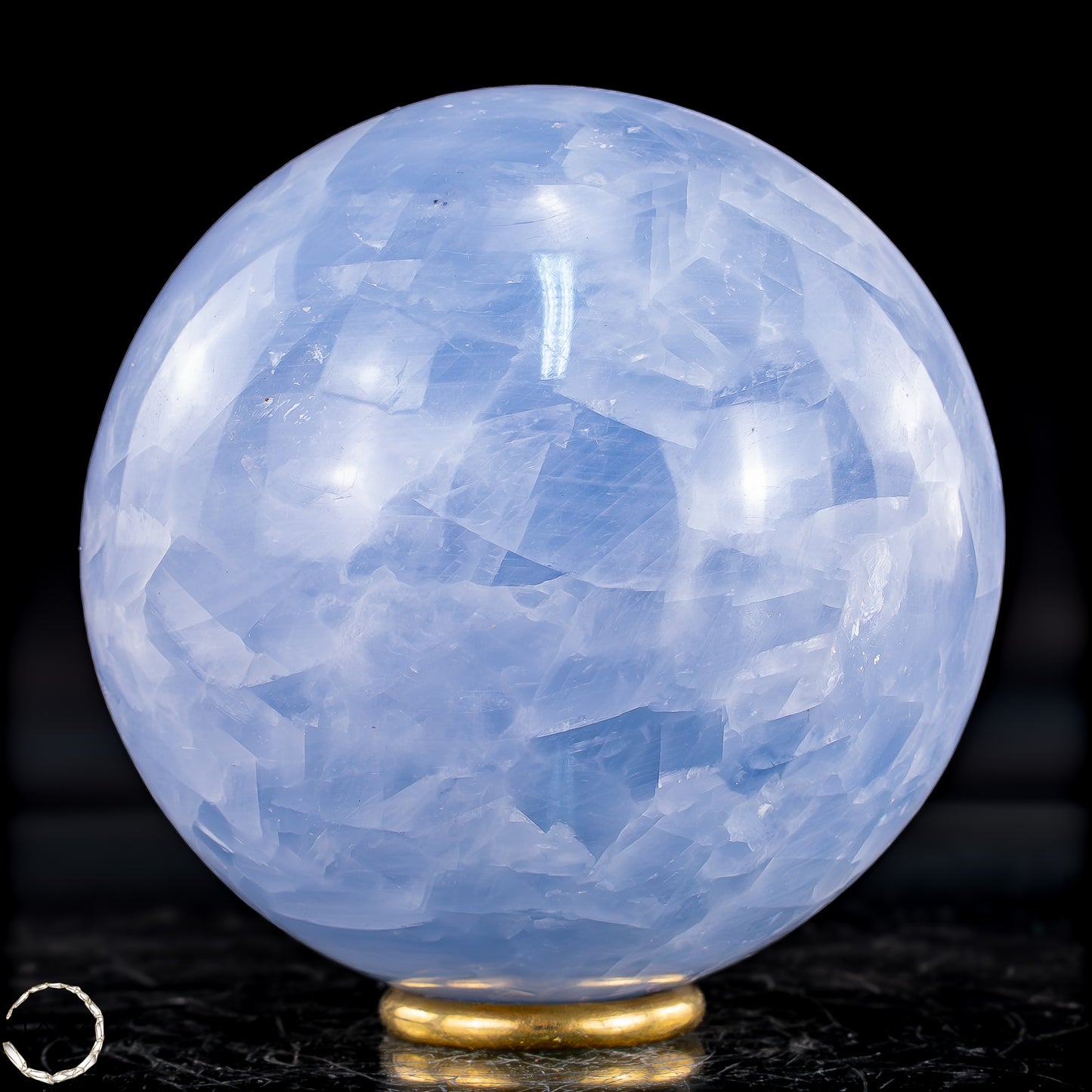 Natürliche Blaue Calcit-Kristall Kugel - 621,27g