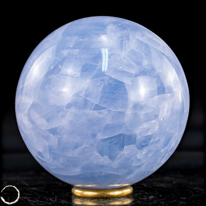 Natürliche Blaue Calcit-Kristall Kugel - 621,27g