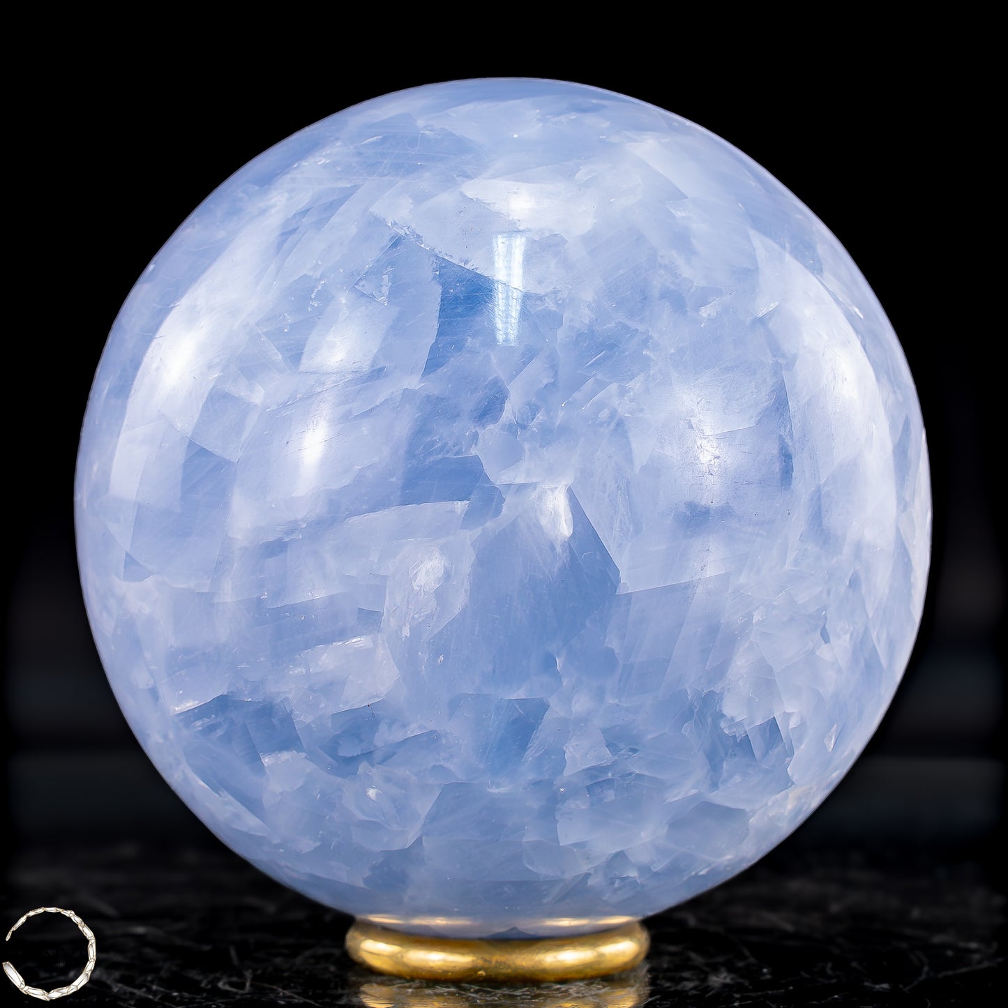 Natürliche Blaue Calcit-Kristall Kugel - 621,27g
