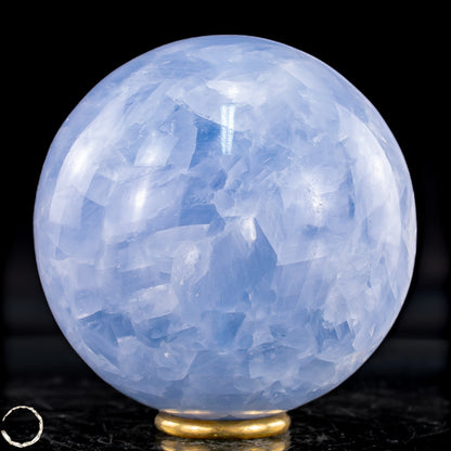 Natürliche Blaue Calcit-Kristall Kugel - 621,27g