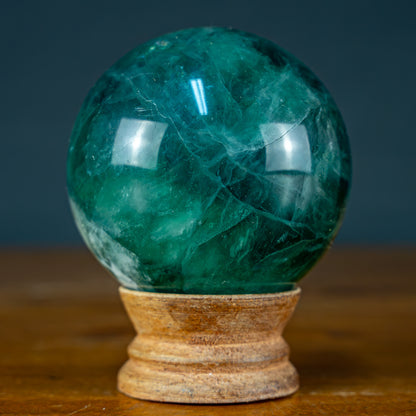 Naturliche Grüne Fluorit Kugel, China - 521,39g - 67,8mm