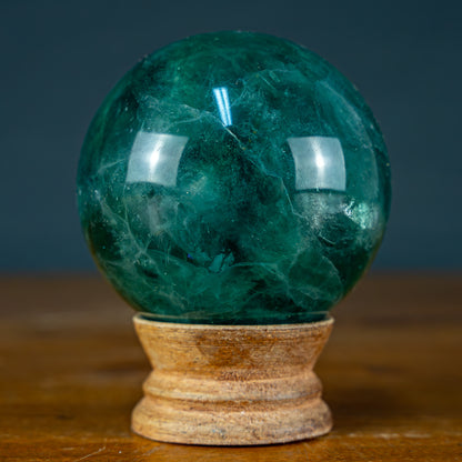 Naturliche Grüne Fluorit Kugel, China - 521,39g - 67,8mm