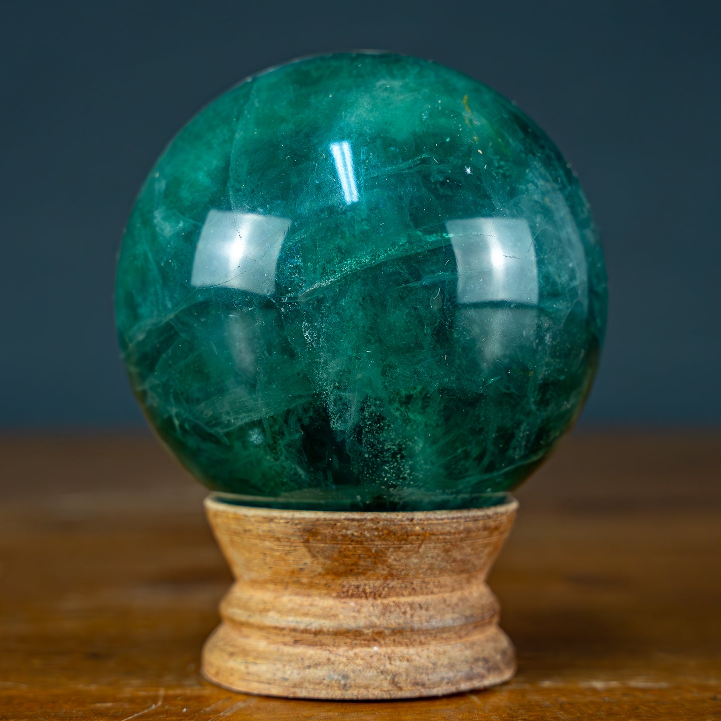 Naturliche Grüne Fluorit Kugel, China - 521,39g - 67,8mm