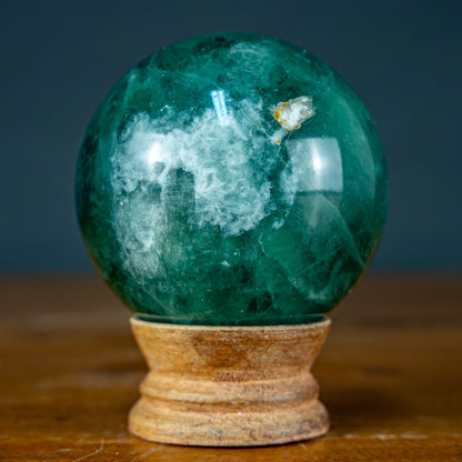 Naturliche Grüne Fluorit Kugel, China - 521,39g - 67,8mm