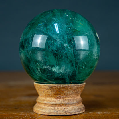 Naturliche Grüne Fluorit Kugel, China - 521,39g - 67,8mm