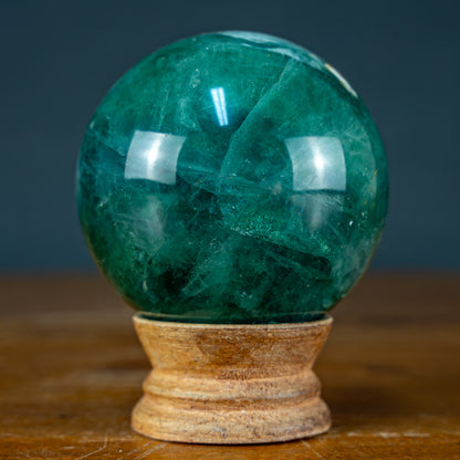 Naturliche Grüne Fluorit Kugel, China - 521,39g - 67,8mm