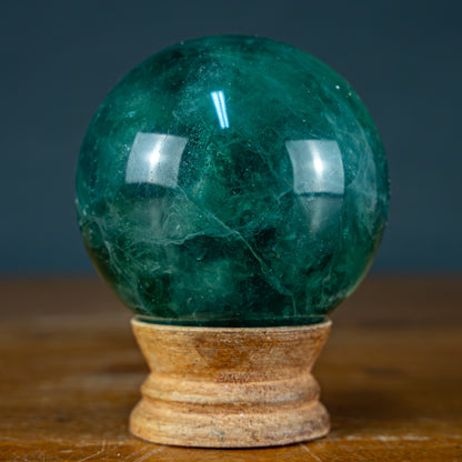 Naturliche Grüne Fluorit Kugel, China - 521,39g - 67,8mm