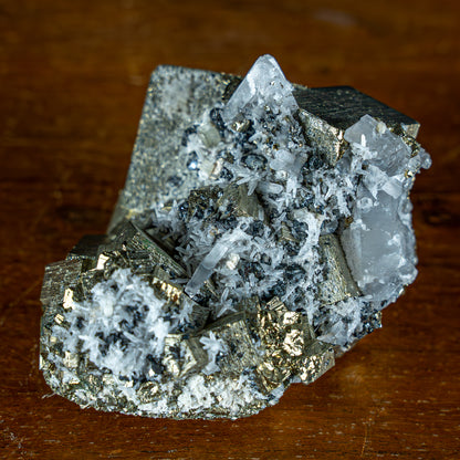 Pyrit, Quarz und Galena Kristallcluster - 489,37g