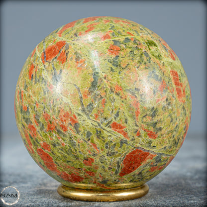 Natürliche Unakit-Kristall Kugel aus Indien - 802,35g - 80mm
