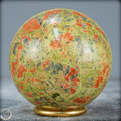Natürliche Unakit-Kristall Kugel aus Indien - 802,35g - 80mm