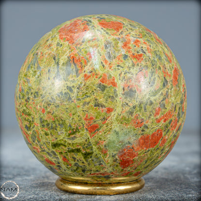 Natürliche Unakit-Kristall Kugel aus Indien - 802,35g - 80mm