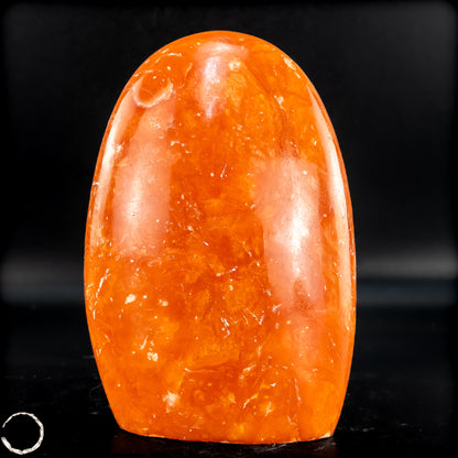 Natürliche Orangencalcit Kristall-Freiform - 523,23g