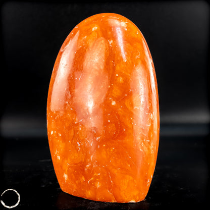 Natürliche Orangencalcit Kristall-Freiform - 523,23g