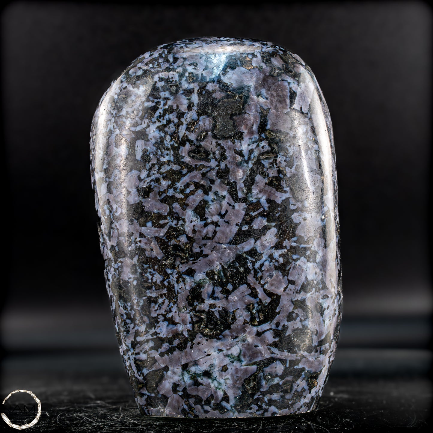 Natürliche Merlinit (Gabbro) Kristall Freiform - 1007,46g