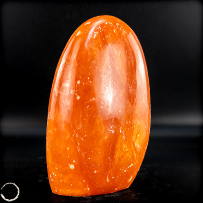 Natürliche Orangencalcit Kristall-Freiform - 523,23g