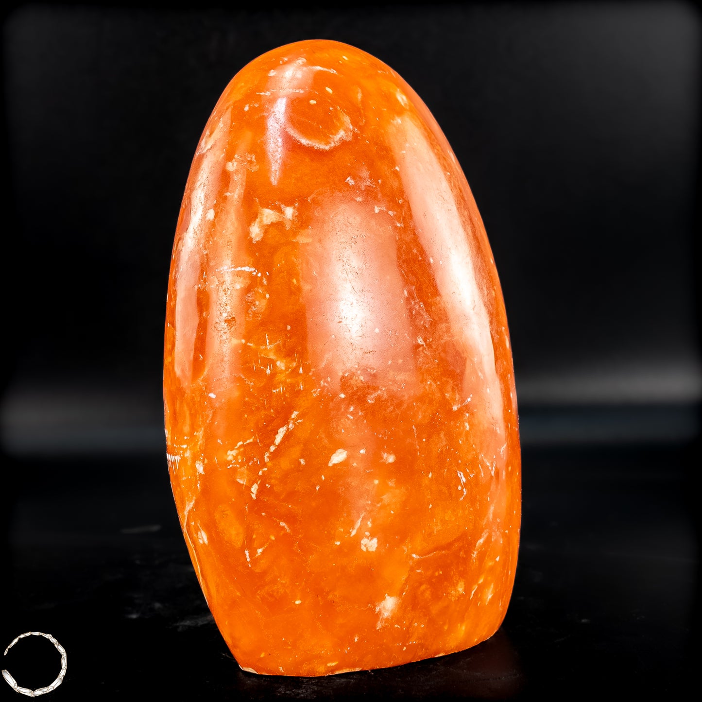 Natürliche Orangencalcit Kristall-Freiform - 523,23g
