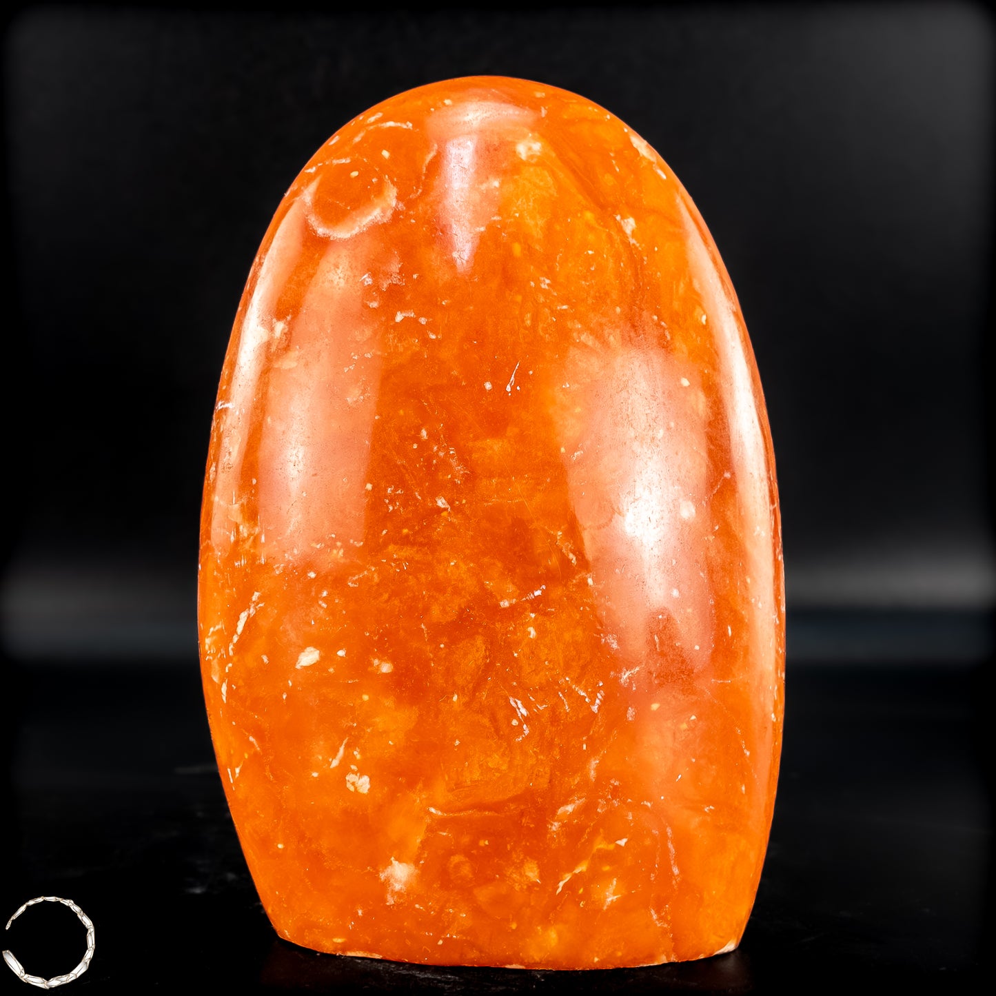 Natürliche Orangencalcit Kristall-Freiform - 523,23g