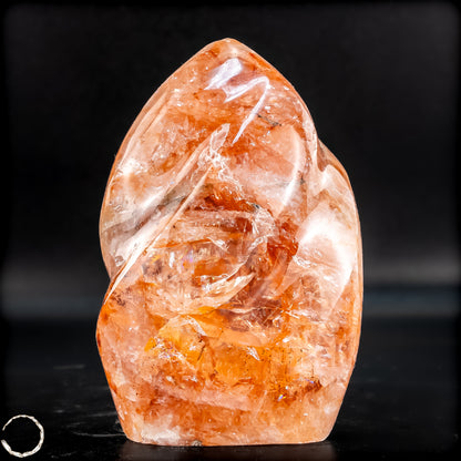 Natürliche Rote Feuerquarz Flamme - 284,16g