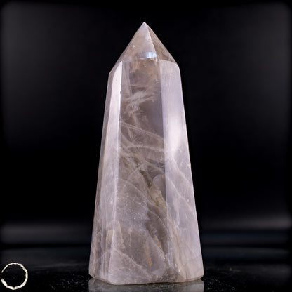 Natürlicher Lila-Lavendel-Rosenquarz Obelisk aus Brasilien - 812,54g