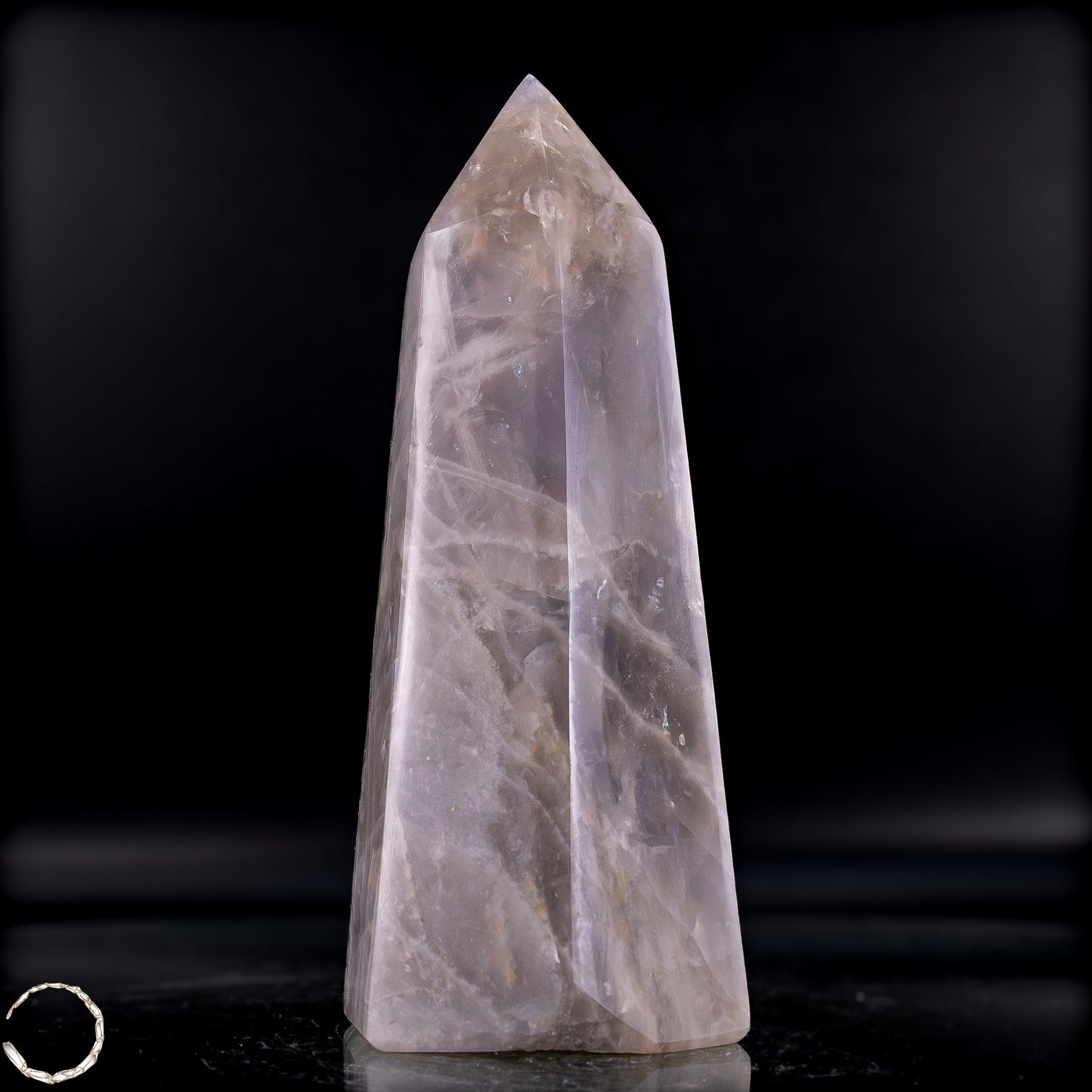 Natürlicher Lila-Lavendel-Rosenquarz Obelisk aus Brasilien - 812,54g