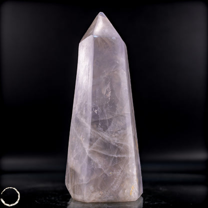 Natürlicher Lila-Lavendel-Rosenquarz Obelisk aus Brasilien - 812,54g