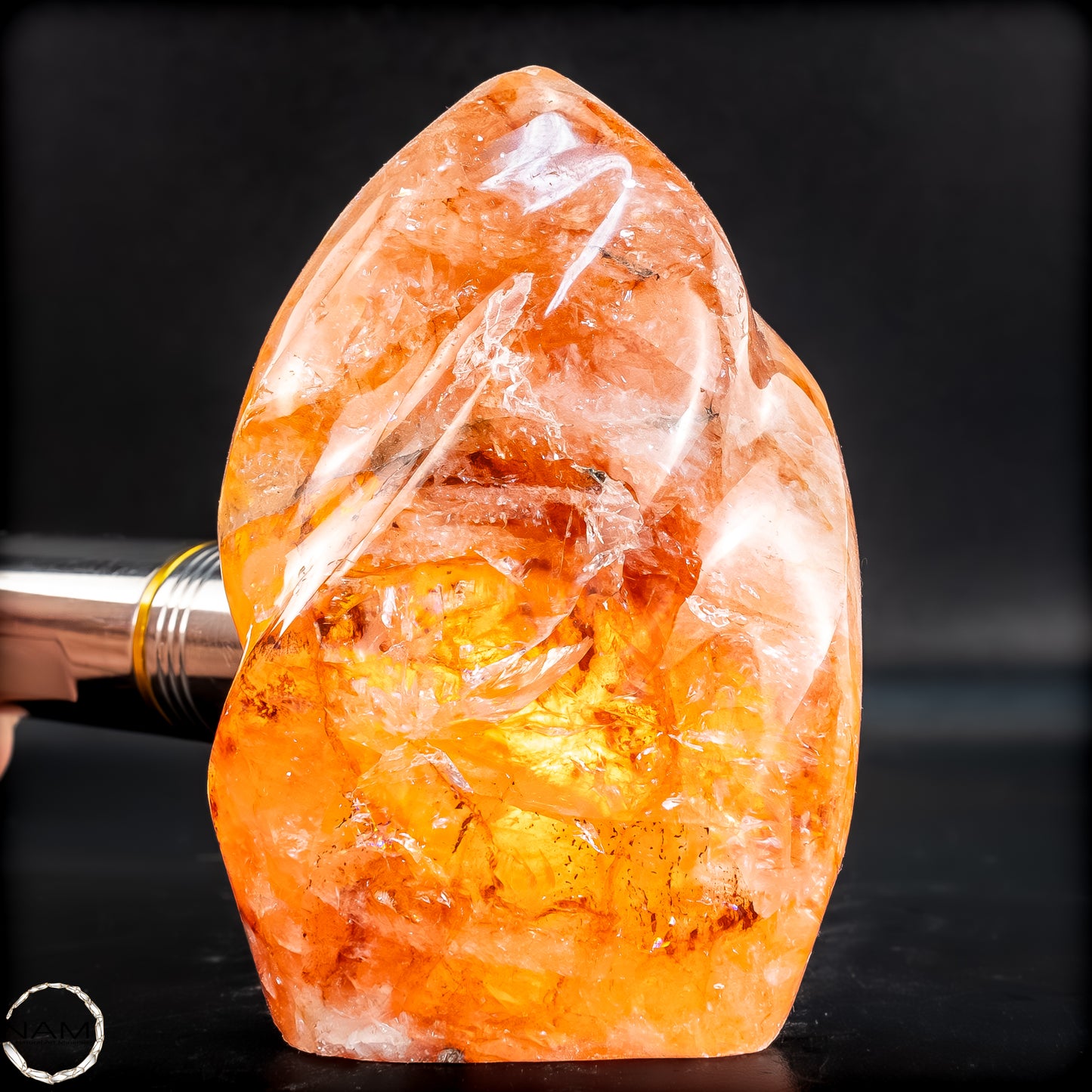 Natürliche Rote Feuerquarz Flamme - 284,16g