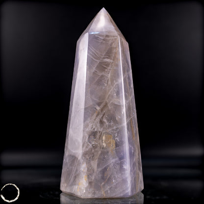 Natürlicher Lila-Lavendel-Rosenquarz Obelisk aus Brasilien - 812,54g