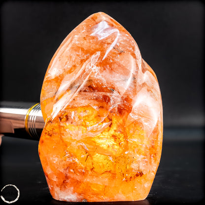 Natürliche Rote Feuerquarz Flamme - 284,16g