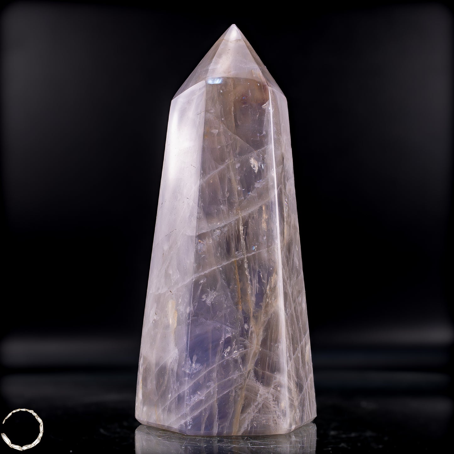 Natürlicher Lila-Lavendel-Rosenquarz Obelisk aus Brasilien - 812,54g