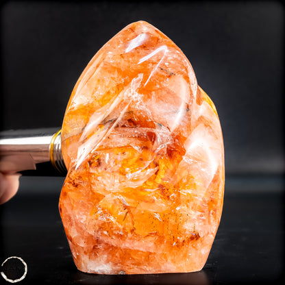 Natürliche Rote Feuerquarz Flamme - 284,16g