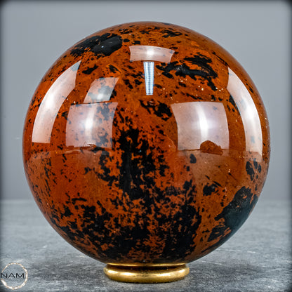 Natürliche Mahagoni-Obsidian Kristall-Kugel - 595,95g