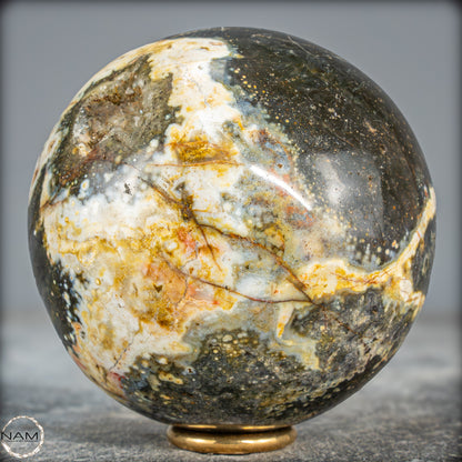 Natürliche Ozean-Jaspis Kugel - 859,35g - 87mm