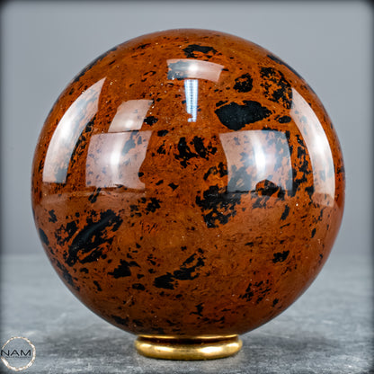 Natürliche Mahagoni-Obsidian Kristall-Kugel - 595,95g