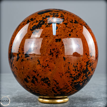 Natürliche Mahagoni-Obsidian Kristall-Kugel - 595,95g