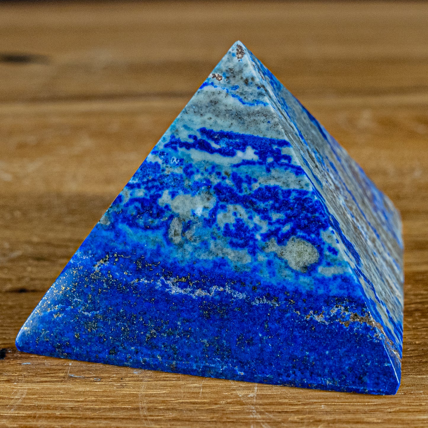 Natürliche Große Dekorative AAA++ Lapislazuli Pyramide - 461,78g