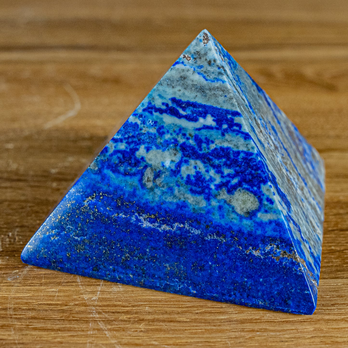 Natürliche Große Dekorative AAA++ Lapislazuli Pyramide - 461,78g