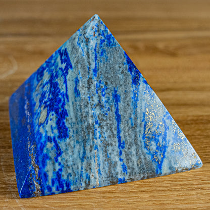 Natürliche Große Dekorative AAA++ Lapislazuli Pyramide - 461,78g